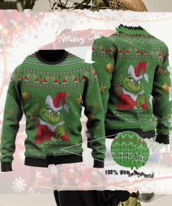Grinch Christmas Wool Ugly Knitted Sweater