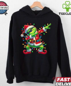Grinch Christmas lights dabbing shirt 1 Grinch Christmas lights dabbing shirt