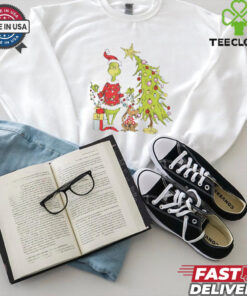 Grinch Christmas tree funny shirt