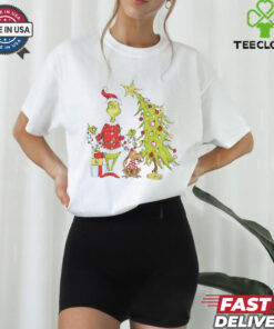 Grinch Christmas tree funny shirt