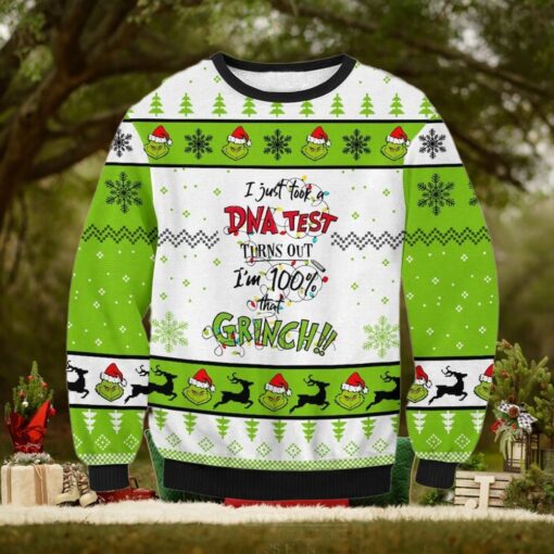 Grinch DNA Test Ugly Sweater
