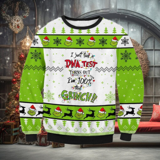 Grinch DNA Test Ugly Sweater