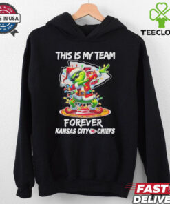 Grinch Dabbing This Is My Team Forever Kansas City Chiefs Christmas Shirt