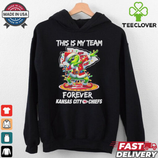 Grinch Dabbing This Is My Team Forever Kansas City Chiefs Christmas Shirt