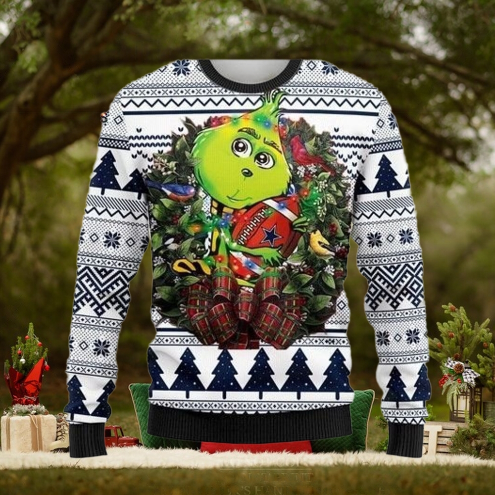 Grinch Dallas Cowboys Knitting Pattern 3D Print Ugly Sweater Grinch Dallas Cowboys Knitting Pattern 3D Print Ugly Sweater