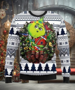Grinch Dallas Cowboys Knitting Pattern 3D Print Ugly Sweater