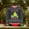 Grinch I Will Drink Ballantine XXX Ale Everywhere For Christmas Gifts Ugly Christmas Wool Knitted Sweater
