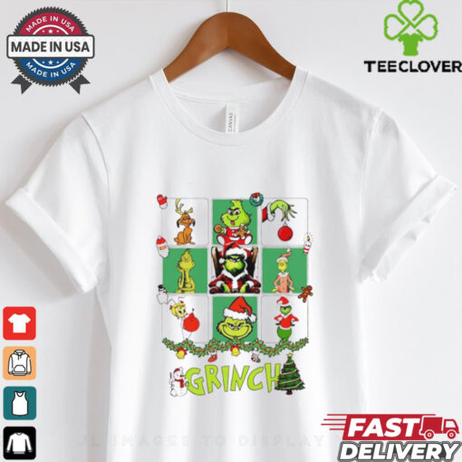Grinch Dr Seuss characters Christmas tree 2024 shirt