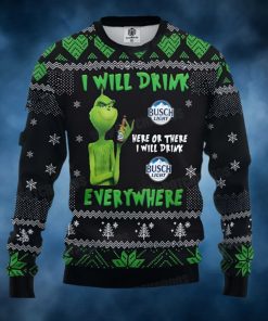 Grinch Drunk Beer Ugly Christmas Sweater Amazing Gift