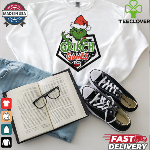 Grinch Games Baseball Sport Merry Christmas shirt