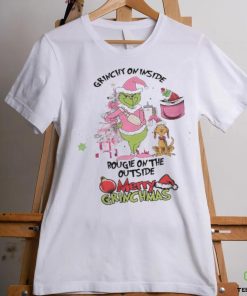 Grinch Grinchy On Inside Bougie On The Outside Merry Grinchmas Christmas Shirt