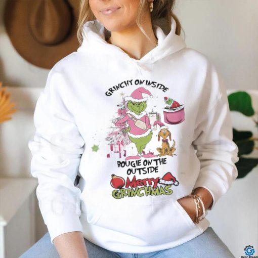Grinch Grinchy On Inside Bougie On The Outside Merry Grinchmas Christmas Shirt
