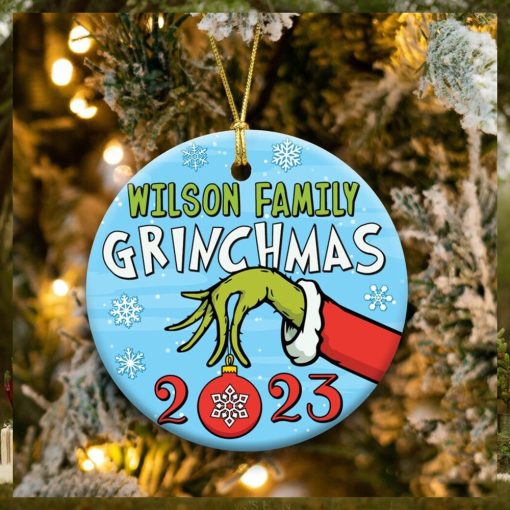 Grinch Hand Christmas Ornament 2023, Christmas Gift