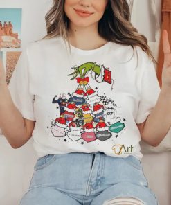 Grinch Hand Holding Formula 1 Christmas Shirt