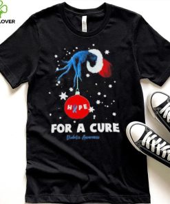 Grinch Hand Holding Ornament Hope For A Cure Diabetes Awakeness Christmas T Shirt 3 Grinch Hand Holding Ornament Hope For A Cure Diabetes Awakeness Christmas T Shirt