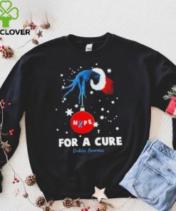Grinch Hand Holding Ornament Hope For A Cure Diabetes Awakeness Christmas T Shirt 5 Grinch Hand Holding Ornament Hope For A Cure Diabetes Awakeness Christmas T Shirt
