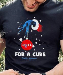 Grinch Hand Holding Ornament Hope For A Cure Diabetes Awakeness Christmas T Shirt 6 Grinch Hand Holding Ornament Hope For A Cure Diabetes Awakeness Christmas T Shirt