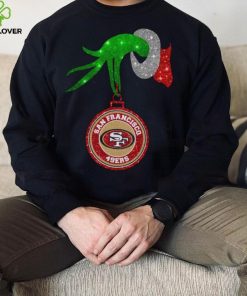 Grinch Hand Holding San Francisco 49ers Christmas Shirt 1 Grinch Hand Holding San Francisco 49ers Christmas Shirt