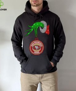 Grinch Hand Holding San Francisco 49ers Christmas Shirt 2 Grinch Hand Holding San Francisco 49ers Christmas Shirt