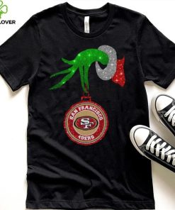 Grinch Hand Holding San Francisco 49ers Christmas Shirt 3 Grinch Hand Holding San Francisco 49ers Christmas Shirt