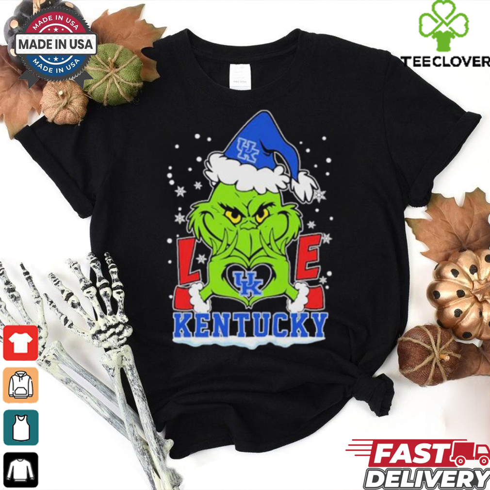Grinch Hand Love Kentucky Wildcats Christmas Shirt Grinch Hand Love Kentucky Wildcats Christmas Shirt