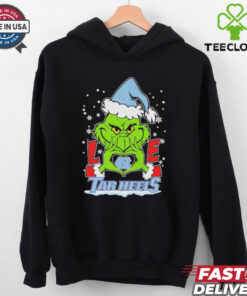 Grinch Hand Love North Carolina Tar Heels Christmas Shirt