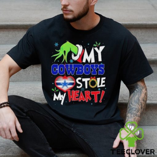 Grinch Hand My Arizona Cardinals Stole My Heart Christmas Shirt