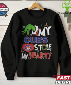 Grinch Hand My Chicago Cubs Stole My Heart Christmas 2024 Shirt