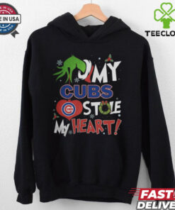 Grinch Hand My Chicago Cubs Stole My Heart Christmas 2024 Shirt