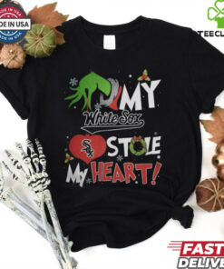 Grinch Hand My Chicago White Sox Stole My Heart Christmas 2024 Shirt