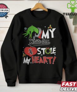 Grinch Hand My Chicago White Sox Stole My Heart Christmas 2024 Shirt