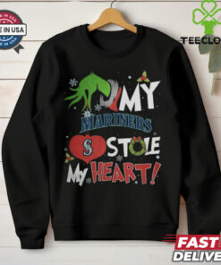 Grinch Hand My Seattle Mariners Stole My Heart Christmas 2024 Shirt