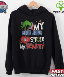 Grinch Hand My Toronto Blue Jays Stole My Heart Christmas 2024 Shirt