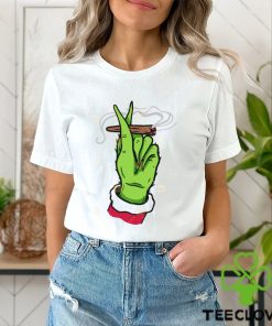 Grinch Hand Smoking Cannabis Shirt