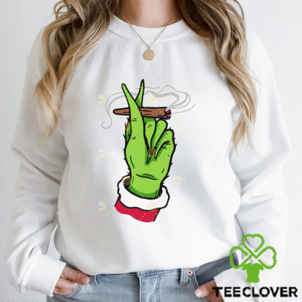 Grinch Hand Smoking Cannabis Shirt Grinch Hand Smoking Cannabis Shirt