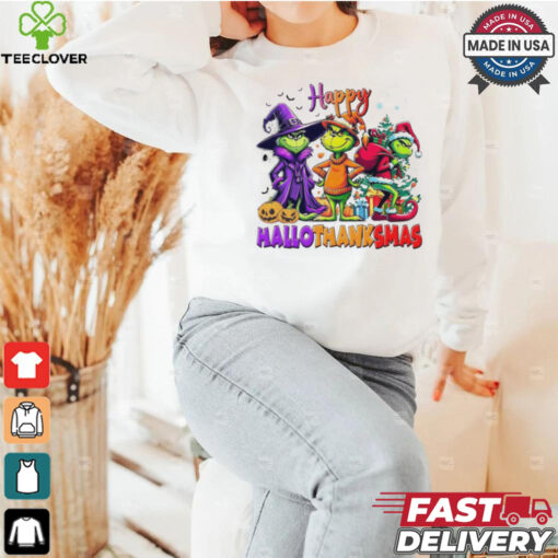 Grinch Happy Hallothanksmas T shirt