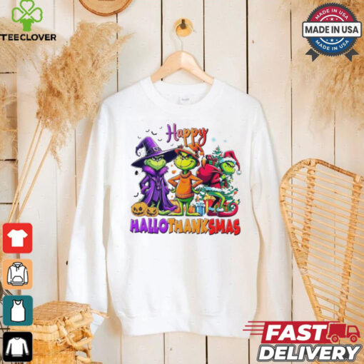 Grinch Happy Hallothanksmas T shirt