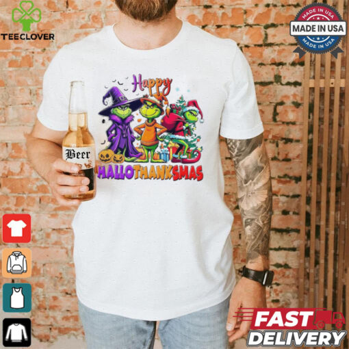 Grinch Happy Hallothanksmas T shirt
