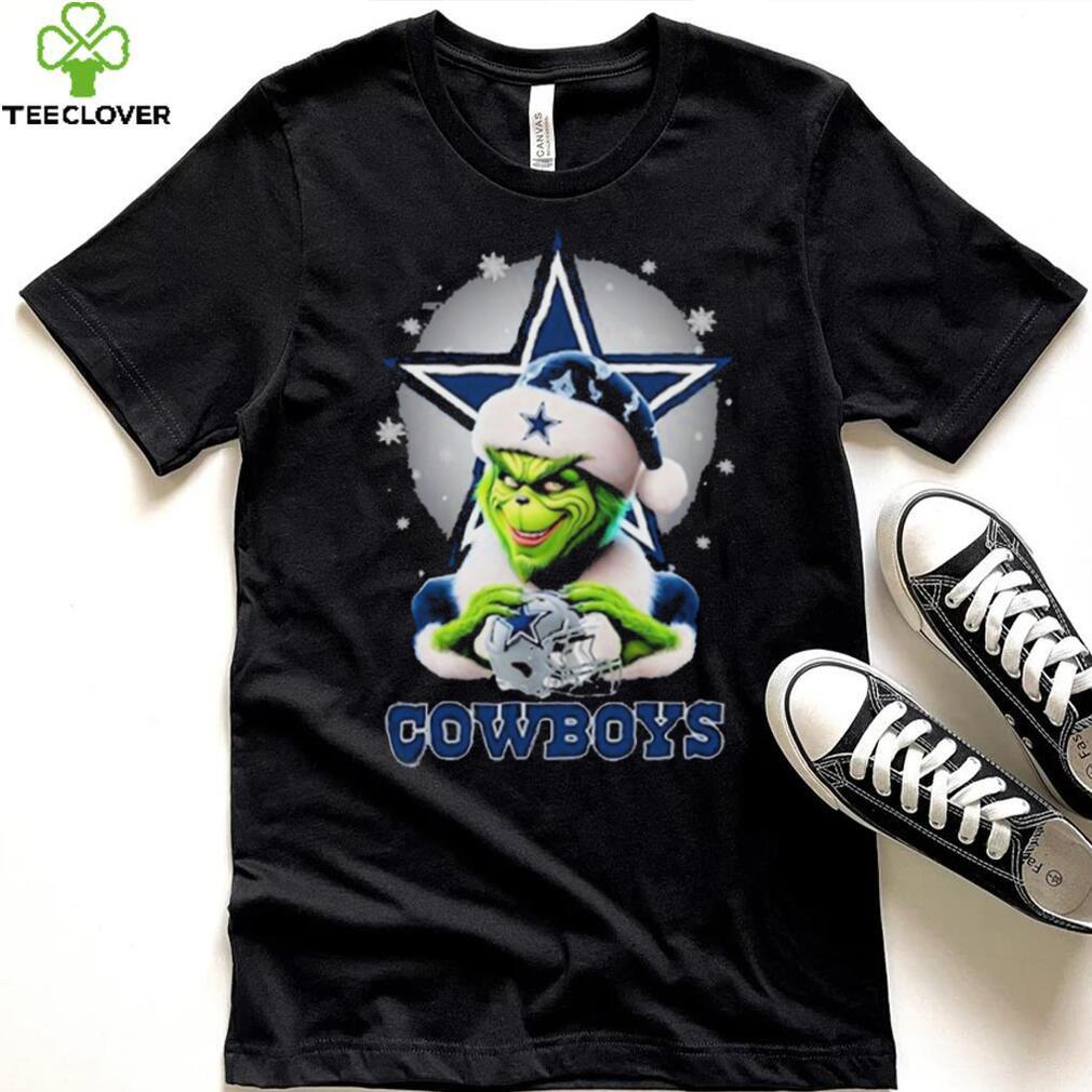 Grinch Hat Santa Dallas Cowboys Helmet Logo Merry Christmas Shirt Grinch Hat Santa Dallas Cowboys Helmet Logo Merry Christmas Shirt