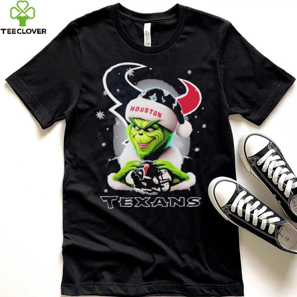 Grinch Hat Santa Houston Texans Helmet Logo Merry Christmas Shirt Grinch Hat Santa Houston Texans Helmet Logo Merry Christmas Shirt