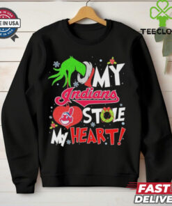 Grinch Hold My Cleveland Indians Stole My Heart Christmas Shirt 1 Grinch Hold My Cleveland Indians Stole My Heart Christmas Shirt