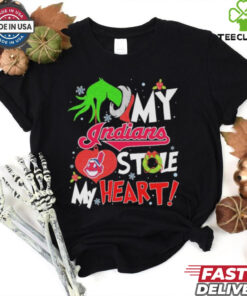 Grinch Hold My Cleveland Indians Stole My Heart Christmas Shirt 2 Grinch Hold My Cleveland Indians Stole My Heart Christmas Shirt