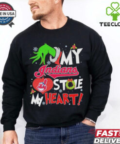 Grinch Hold My Cleveland Indians Stole My Heart Christmas Shirt 3 Grinch Hold My Cleveland Indians Stole My Heart Christmas Shirt