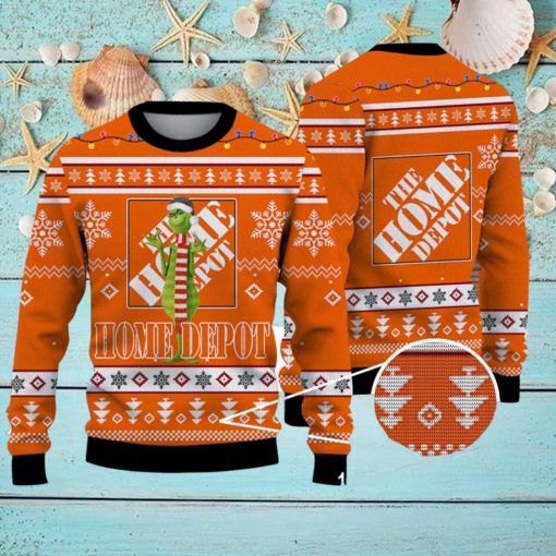 Grinch Home Depot Cute Ugly Christmas Sweater For Men And Women Holiday Gift
