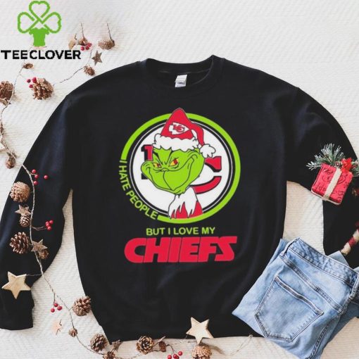 Grinch I Hate People But I Love My Kansas City Chiefs Shirt