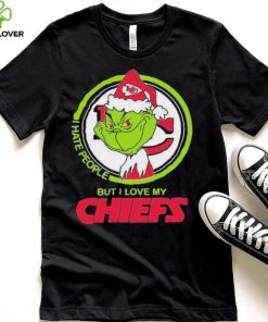Grinch I Hate People But I Love My Kansas City Chiefs Shirt