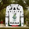 Grinch I Will Drink Bud Light Everywhere For Christmas Gifts Ugly Xmas Wool Knitted Sweater