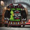 Grinch I Will Drink Fireball Everywhere Ugly Christmas Sweater