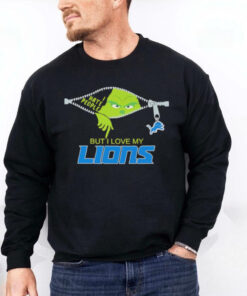 Grinch I hate people but I love my Detroit Lions hoodie, sweater, longsleeve, shirt v-neck, t-shirt