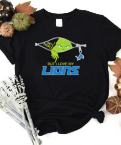 Grinch I hate people but I love my Detroit Lions hoodie, sweater, longsleeve, shirt v-neck, t-shirt